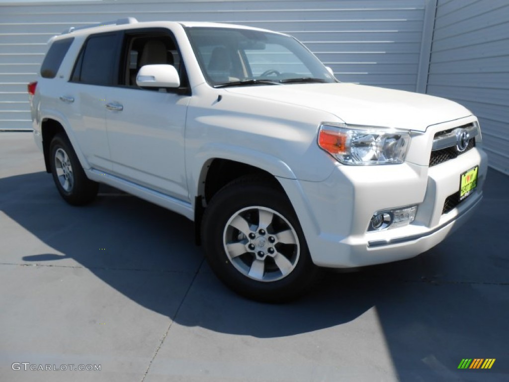 2013 4Runner SR5 - Blizzard White Pearl / Sand Beige Leather photo #2