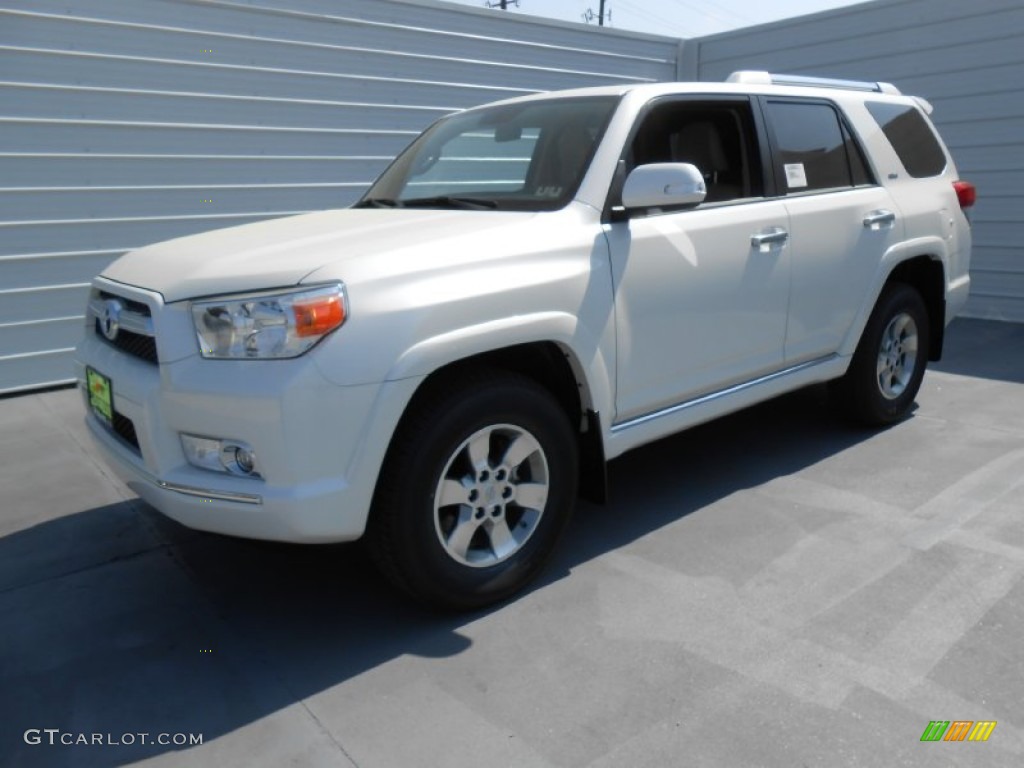 2013 4Runner SR5 - Blizzard White Pearl / Sand Beige Leather photo #9