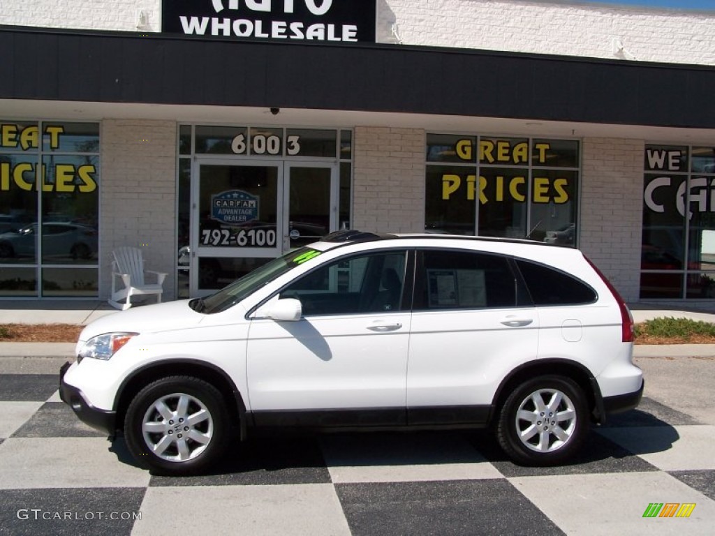 2009 CR-V EX-L - Taffeta White / Gray photo #1