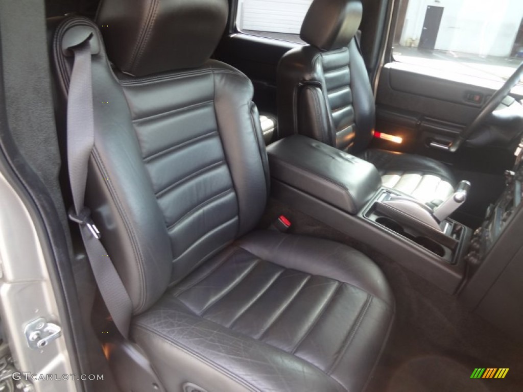 Ebony Black Interior 2005 Hummer H2 SUV Photo #78637875