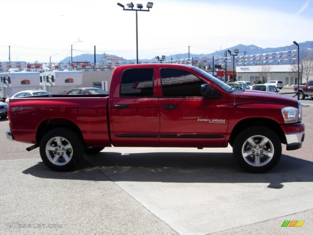 2006 Ram 1500 SLT Quad Cab 4x4 - Flame Red / Medium Slate Gray photo #13