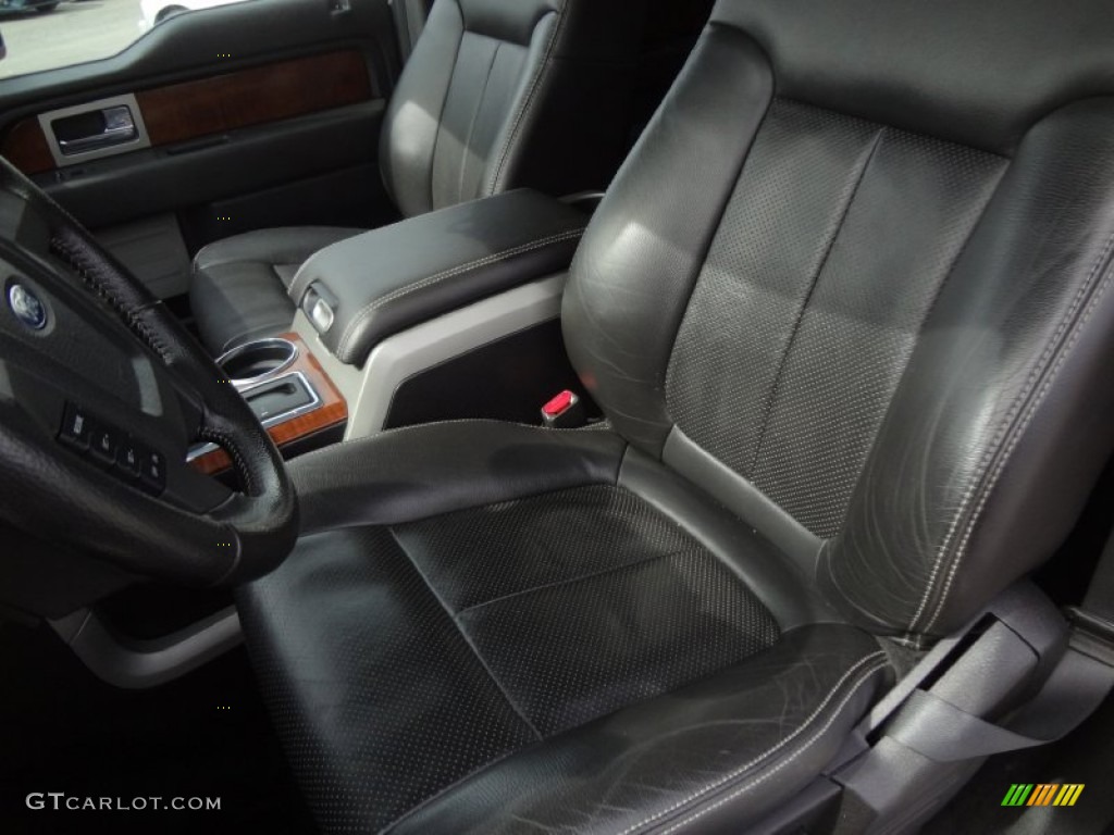 2010 F150 Lariat SuperCrew 4x4 - Ingot Silver Metallic / Black photo #13
