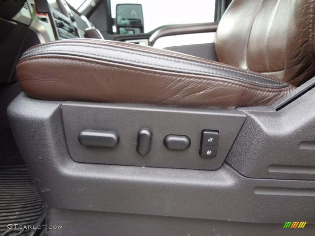 Sienna Brown Leather/Black Interior 2009 Ford F150 Platinum SuperCrew 4x4 Photo #78639006