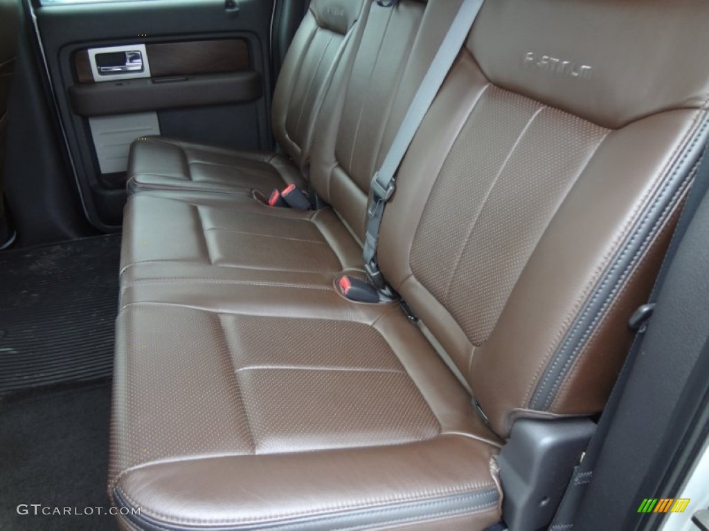 Sienna Brown Leather/Black Interior 2009 Ford F150 Platinum SuperCrew 4x4 Photo #78639012