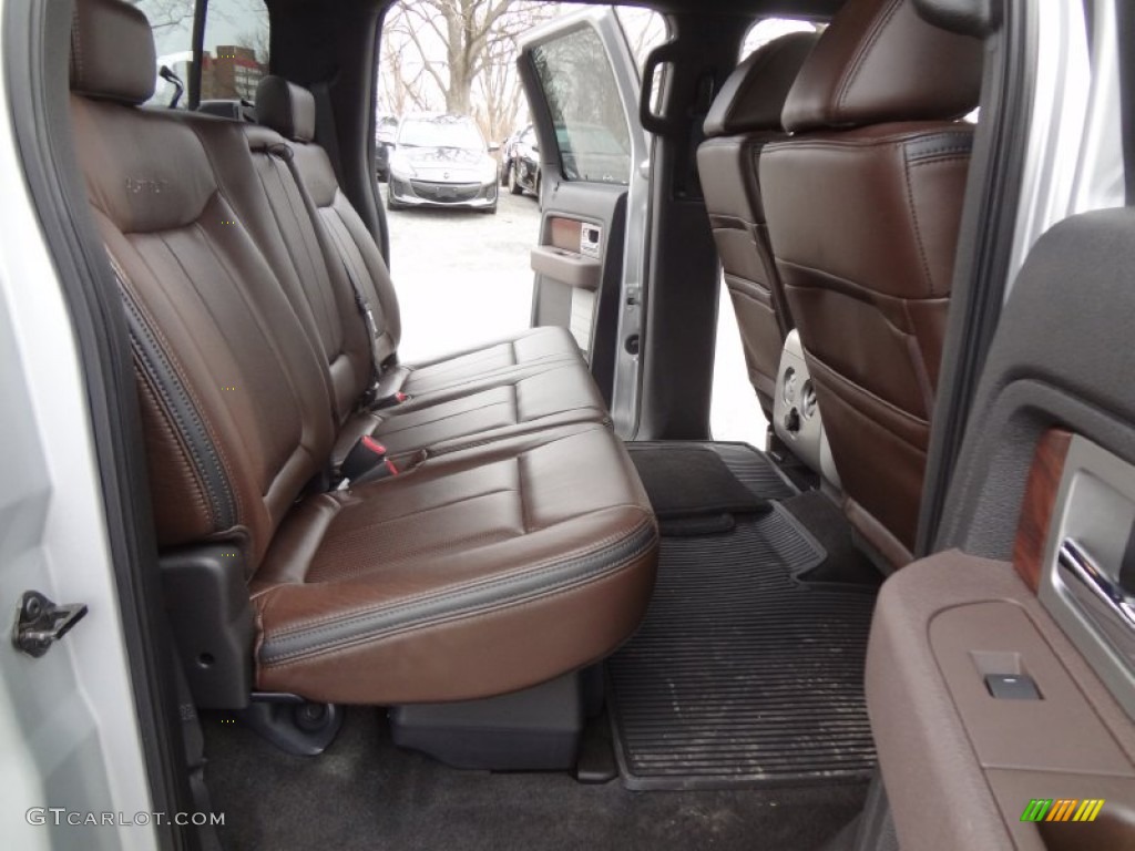 Sienna Brown Leather/Black Interior 2009 Ford F150 Platinum SuperCrew 4x4 Photo #78639015