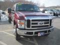 2008 Dark Toreador Red Ford F350 Super Duty Lariat Crew Cab 4x4  photo #2