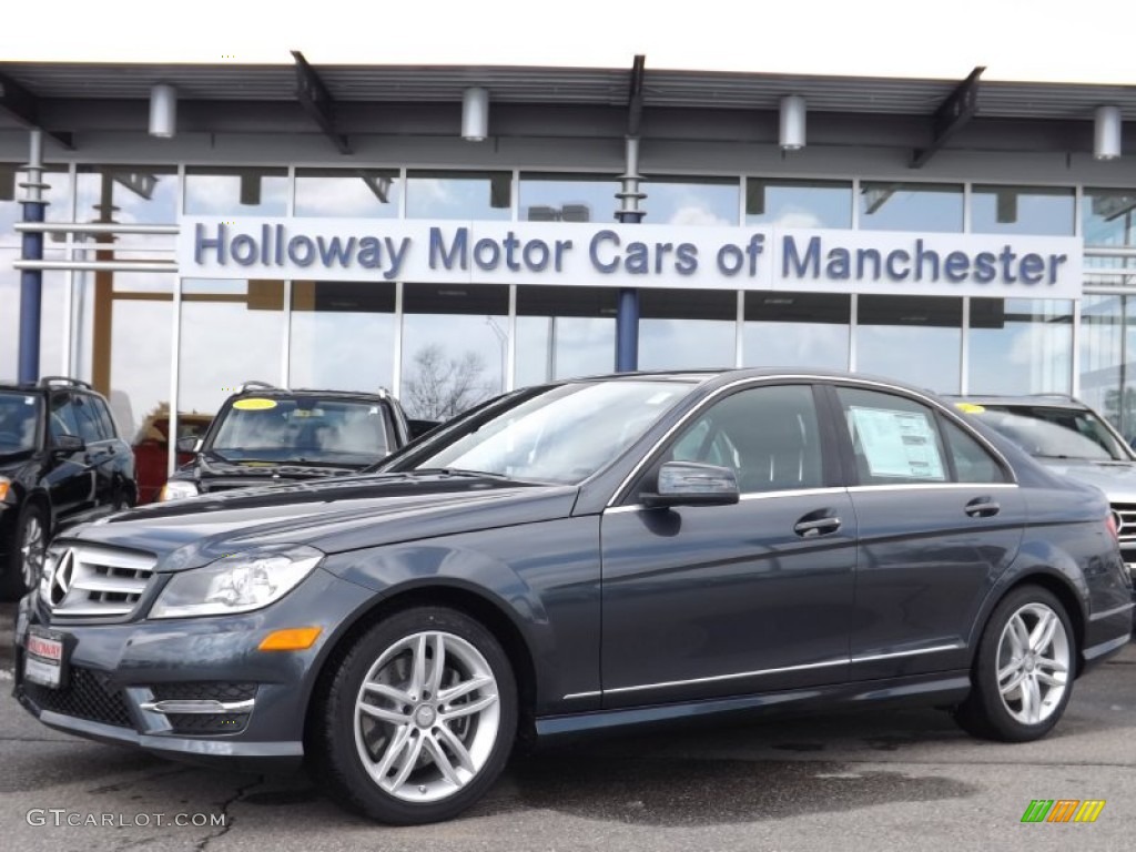 2013 C 300 4Matic Sport - Steel Grey Metallic / Black photo #1