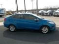 2013 Blue Candy Ford Fiesta SE Sedan  photo #9