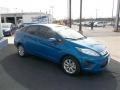 2013 Blue Candy Ford Fiesta SE Sedan  photo #10