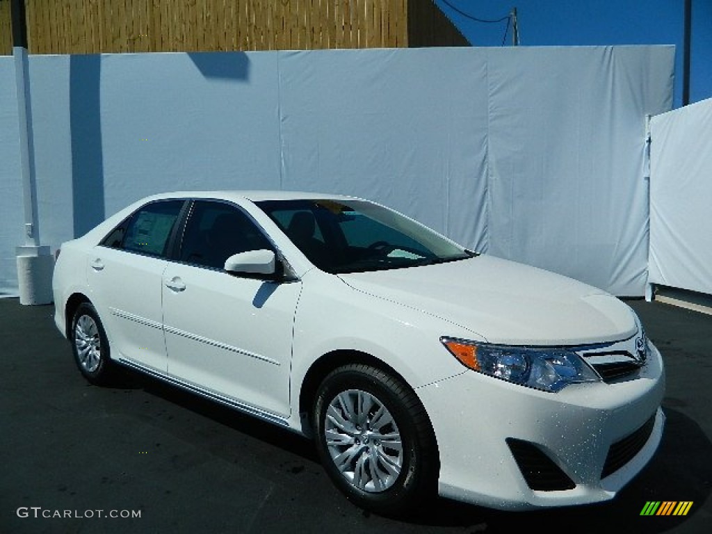 2013 Camry LE - Super White / Ivory photo #1
