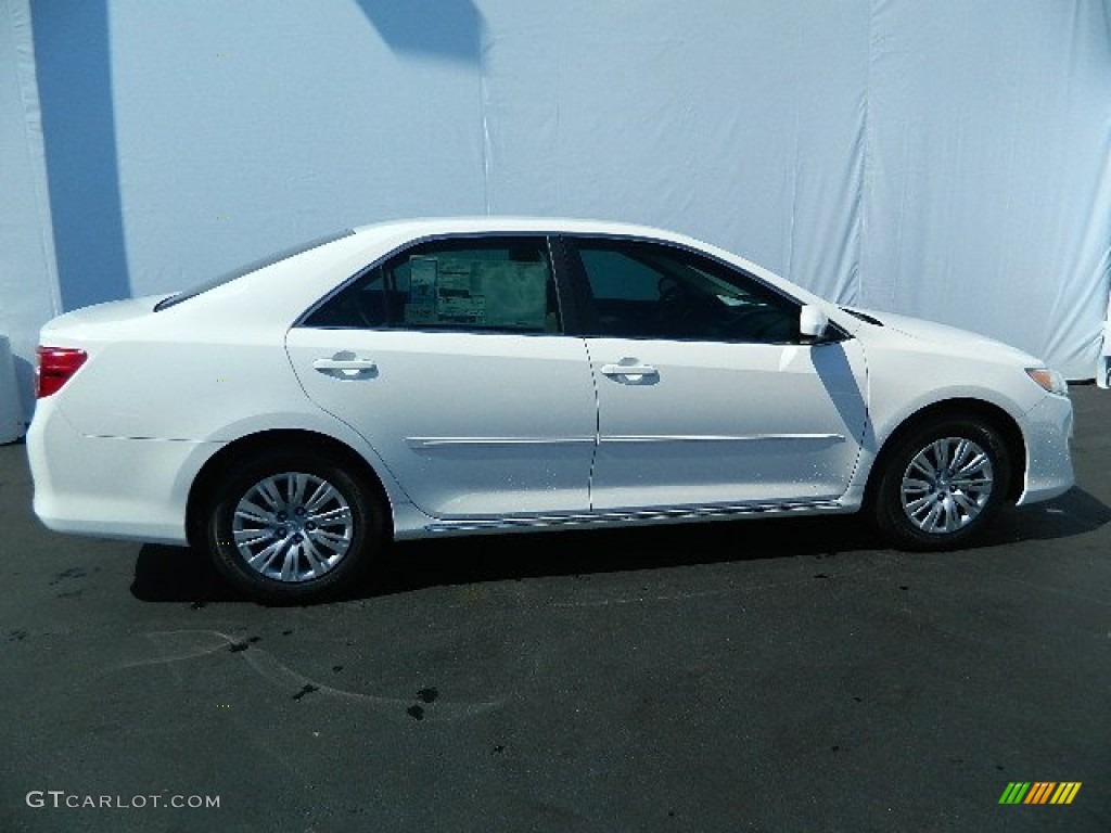2013 Camry LE - Super White / Ivory photo #2