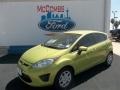 2013 Lime Squeeze Ford Fiesta SE Hatchback  photo #2