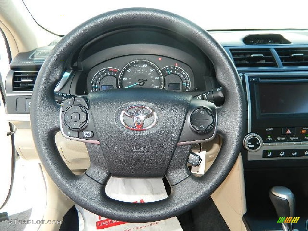 2013 Camry LE - Super White / Ivory photo #9
