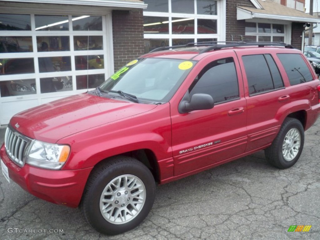 2004 Grand Cherokee Limited 4x4 - Inferno Red Pearl / Dark Slate Gray photo #1
