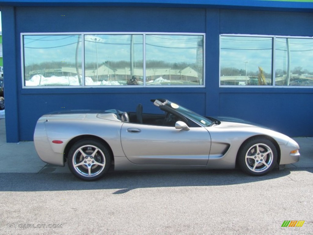 Light Pewter Metallic 2002 Chevrolet Corvette Convertible Exterior Photo #78644425