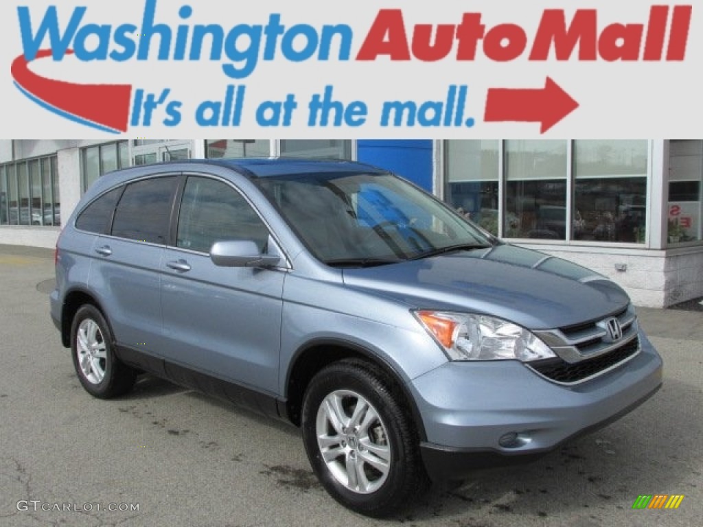 2011 CR-V EX-L 4WD - Glacier Blue Metallic / Gray photo #1