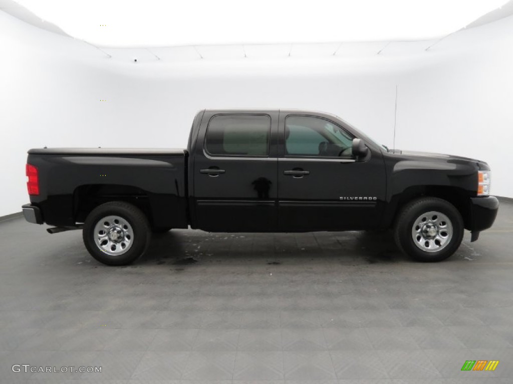 2010 Silverado 1500 LS Crew Cab - Black / Dark Titanium photo #4