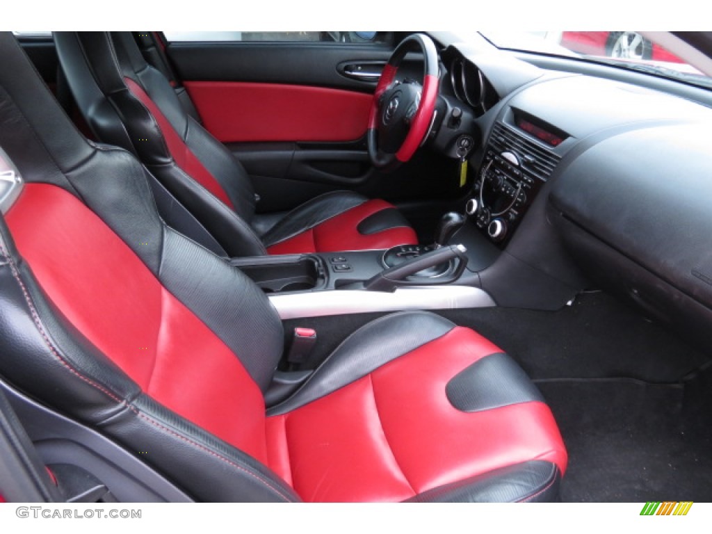Black/Red Interior 2004 Mazda RX-8 Sport Photo #78645344