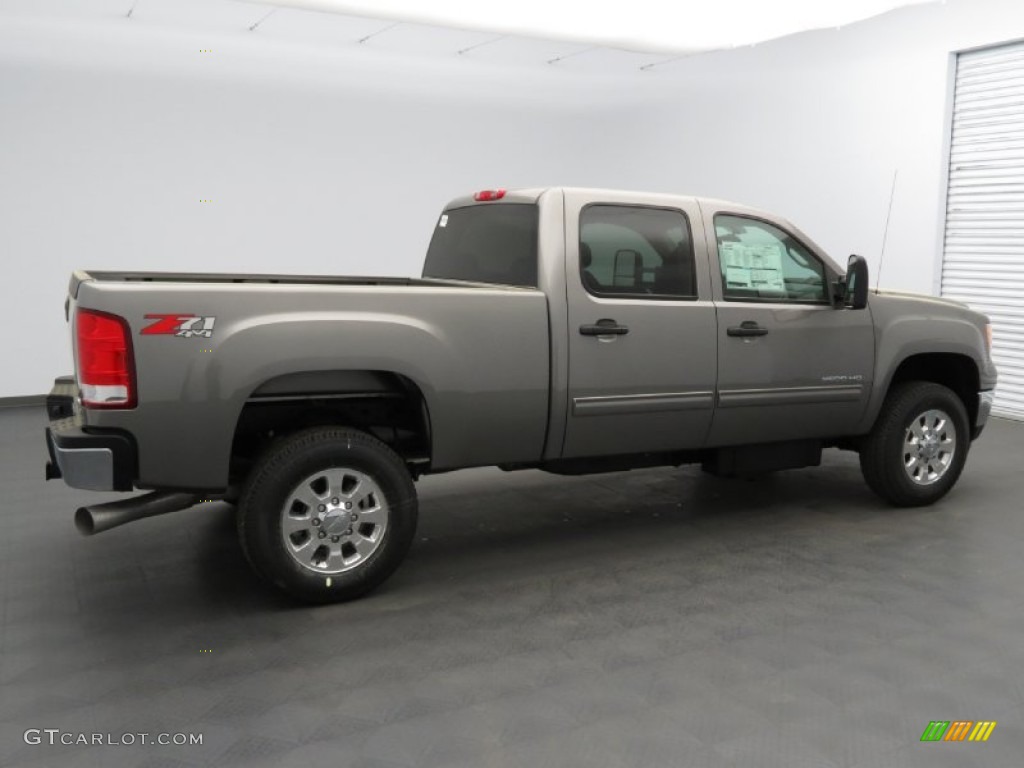 Steel Gray Metallic 2013 GMC Sierra 2500HD SLE Crew Cab 4x4 Exterior Photo #78645529
