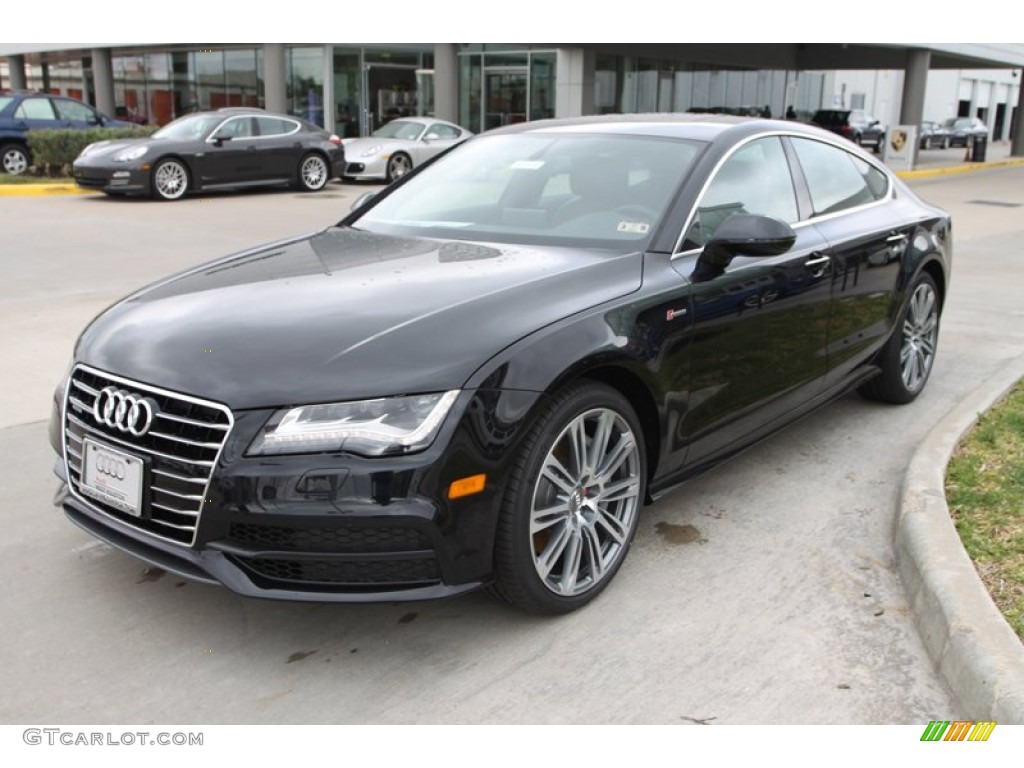 Phantom Black Pearl Effect 2013 Audi A7 3.0T quattro Premium Exterior Photo #78645571