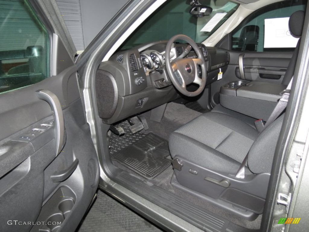 Ebony Interior 2013 GMC Sierra 2500HD SLE Crew Cab 4x4 Photo #78645577