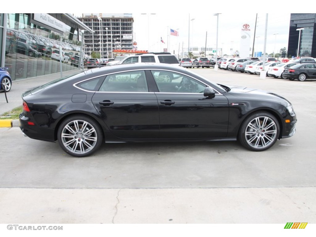 Phantom Black Pearl Effect 2013 Audi A7 3.0T quattro Premium Exterior Photo #78645721