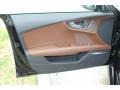 2013 Audi A7 Nougat Brown Interior Door Panel Photo