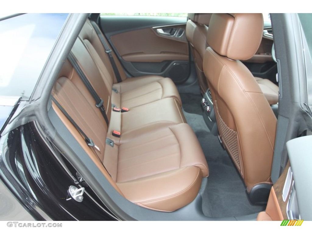 Nougat Brown Interior 2013 Audi A7 3.0T quattro Premium Photo #78646036