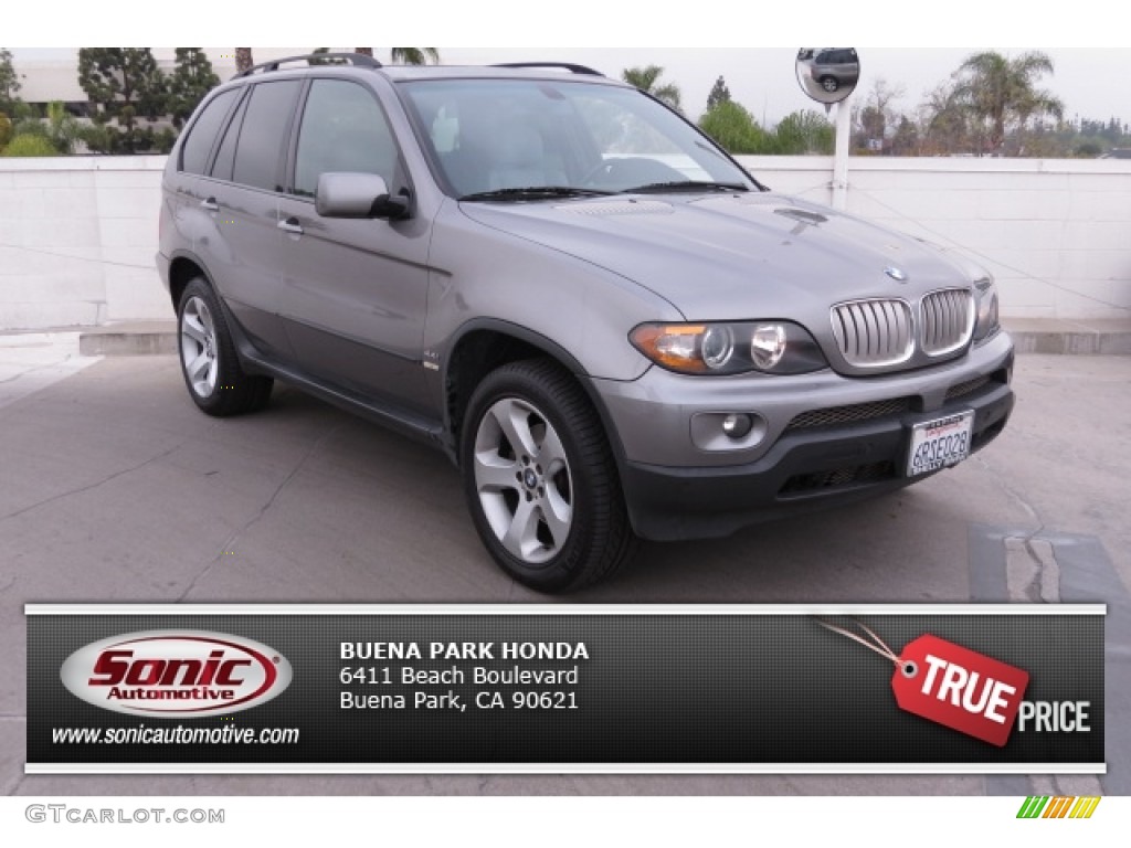 2006 X5 4.4i - Sterling Grey Metallic / Grey photo #1