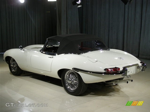 1966 Jaguar 4.2 E-Type Convertible LHD, White / Red, Back Left 1966 Jaguar E-Type XKE 4.2 Roadster Parts