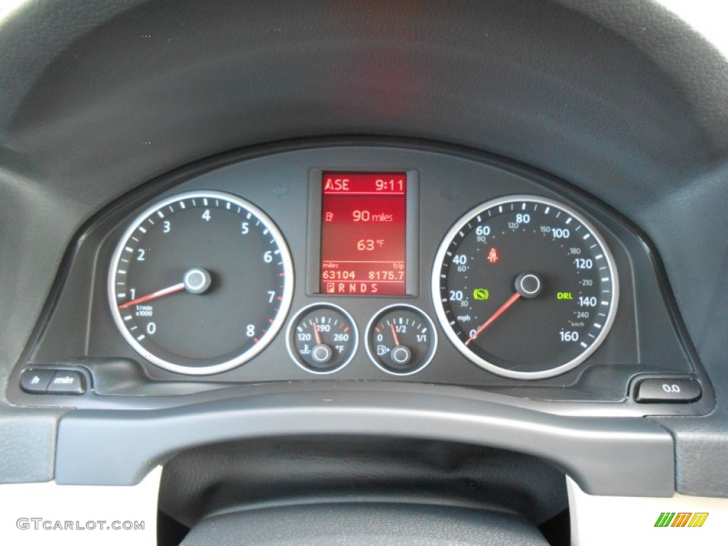 2009 Volkswagen Tiguan SE Gauges Photo #78647371