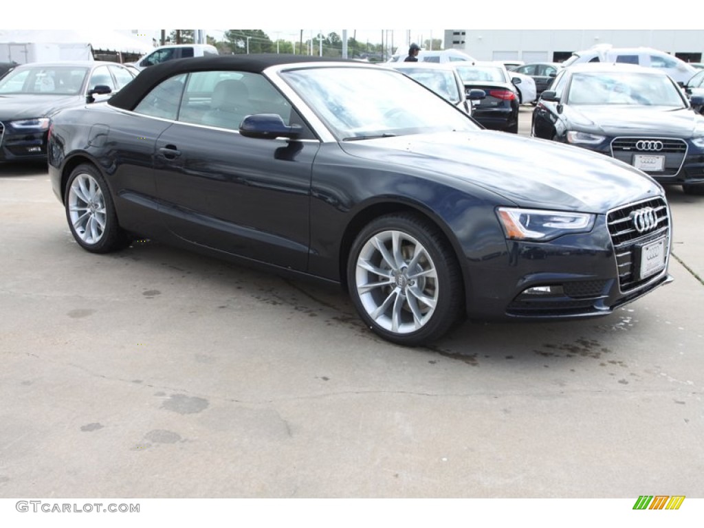 Moonlight Blue Metallic 2013 Audi A5 2.0T Cabriolet Exterior Photo #78648397