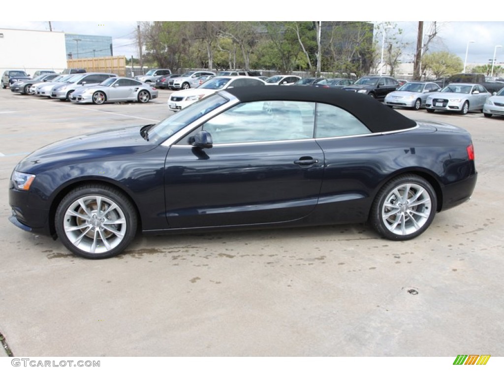 Moonlight Blue Metallic 2013 Audi A5 2.0T Cabriolet Exterior Photo #78648454