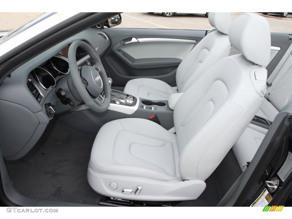 Titanium Grey/Steel Grey Interior 2013 Audi A5 2.0T Cabriolet Photo #78648676