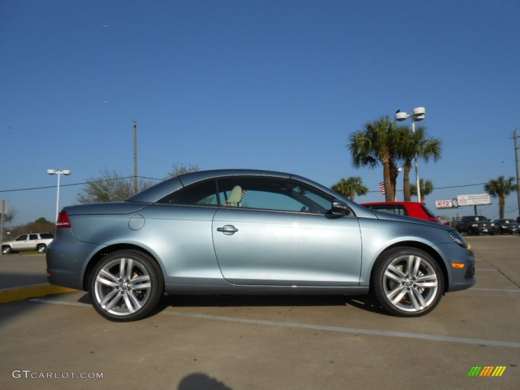 Horizon Blue Metallic 2013 Volkswagen Eos Executive Exterior Photo #78648727