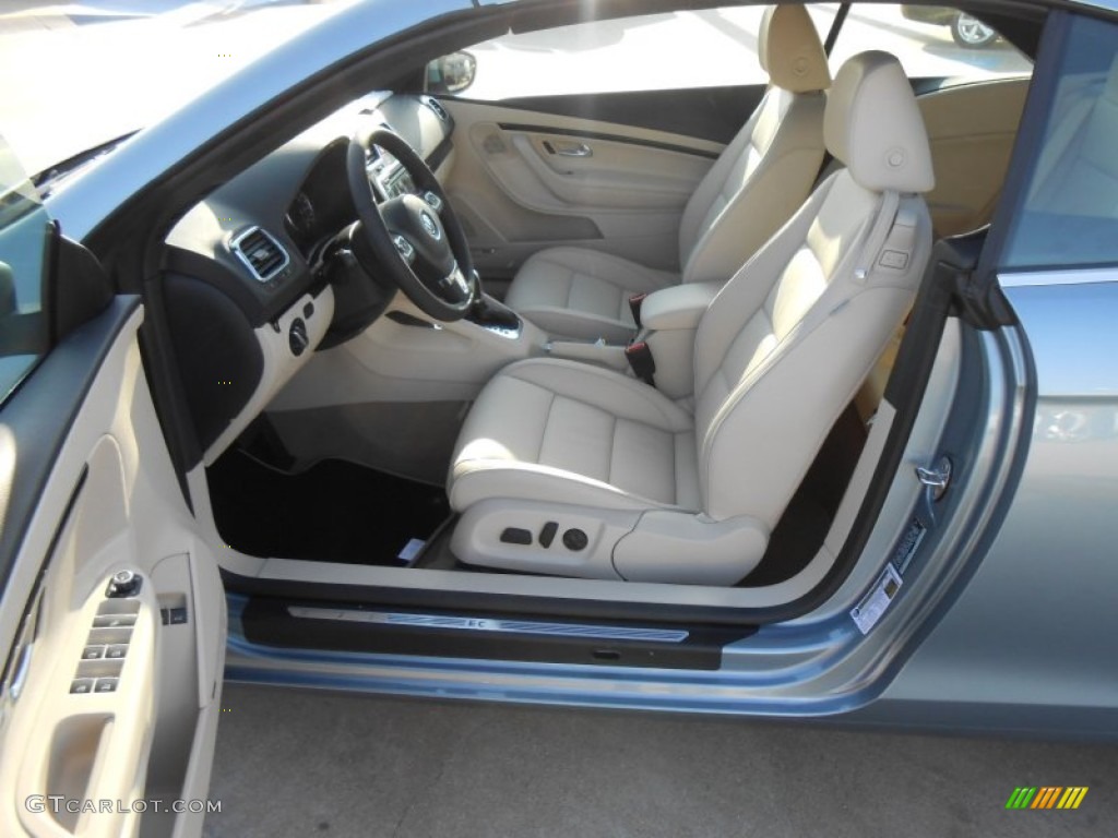 Cornsilk Beige Interior 2013 Volkswagen Eos Executive Photo #78648794