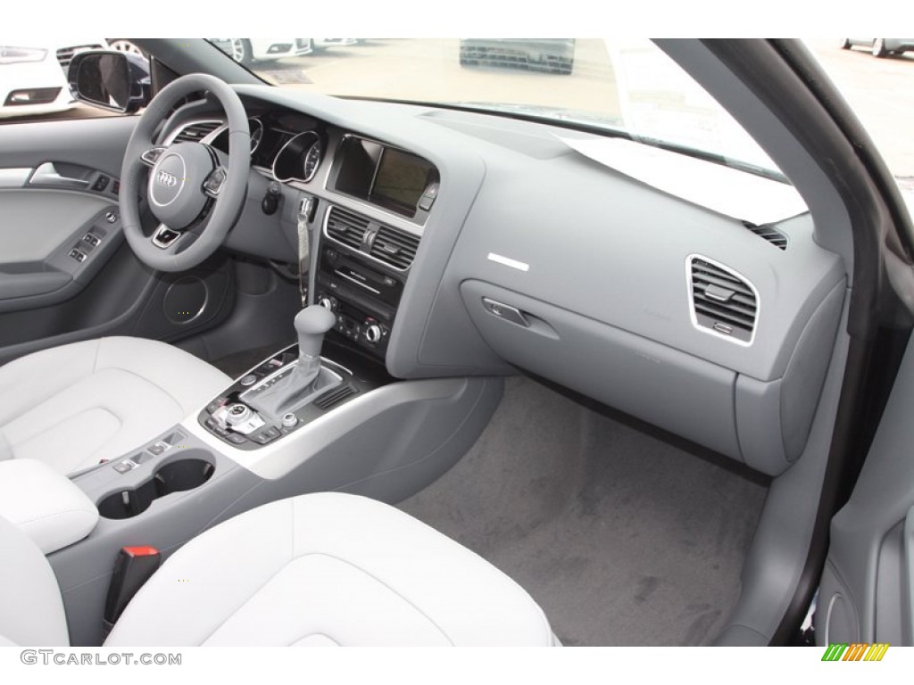 2013 Audi A5 2.0T Cabriolet Titanium Grey/Steel Grey Dashboard Photo #78648844