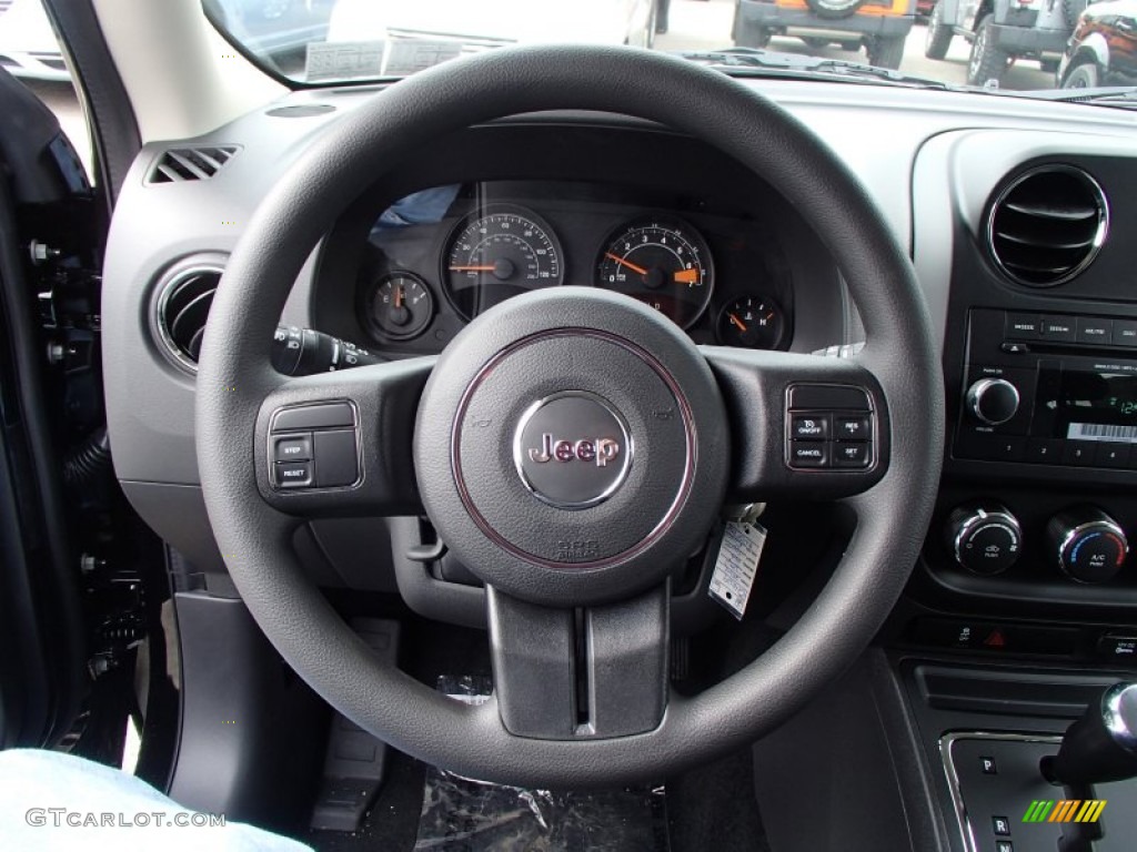 2014 Jeep Patriot Sport 4x4 Dark Slate Gray Steering Wheel Photo #78648982