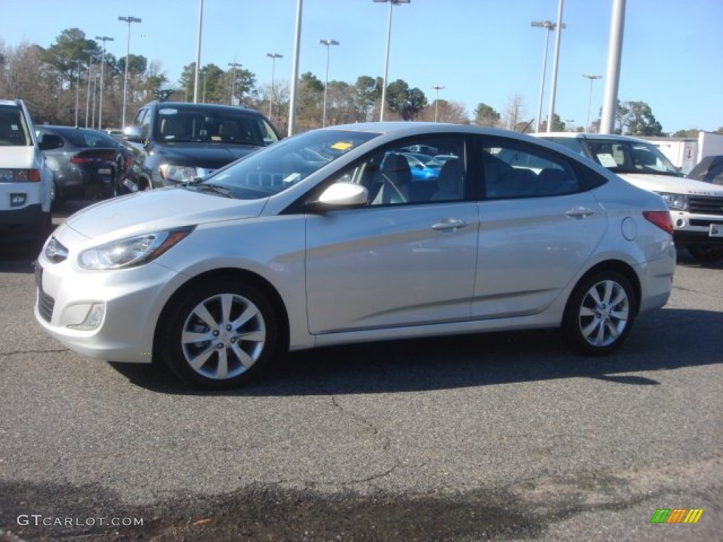 2012 Accent GLS 4 Door - Ironman Silver / Gray photo #3