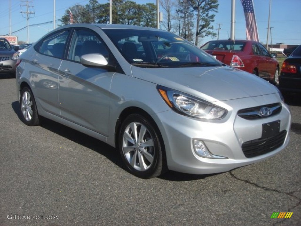 2012 Accent GLS 4 Door - Ironman Silver / Gray photo #8