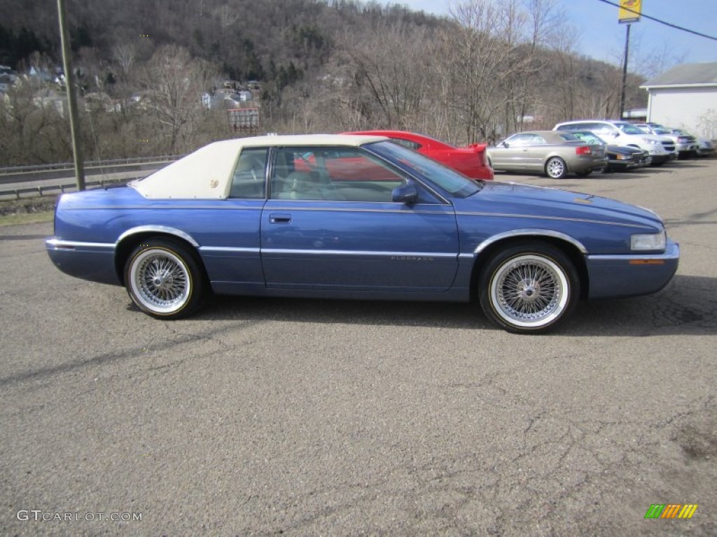 Light Montana Blue 1995 Cadillac Eldorado Standard Eldorado Model Exterior Photo #78649886