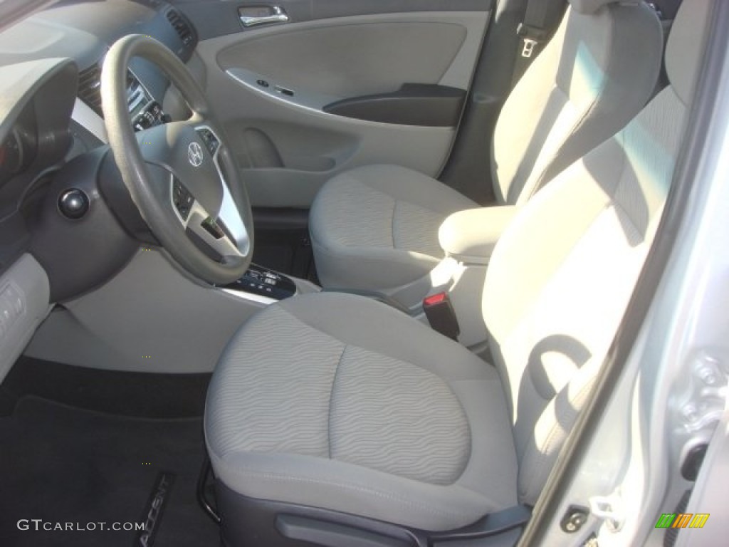 2012 Accent GLS 4 Door - Ironman Silver / Gray photo #10