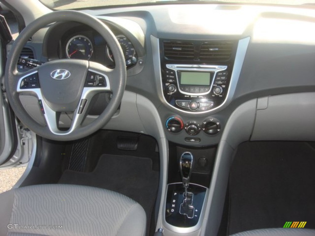 2012 Accent GLS 4 Door - Ironman Silver / Gray photo #13
