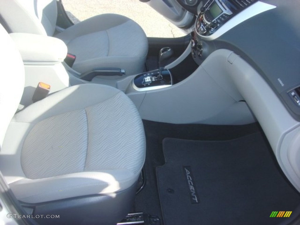2012 Accent GLS 4 Door - Ironman Silver / Gray photo #14