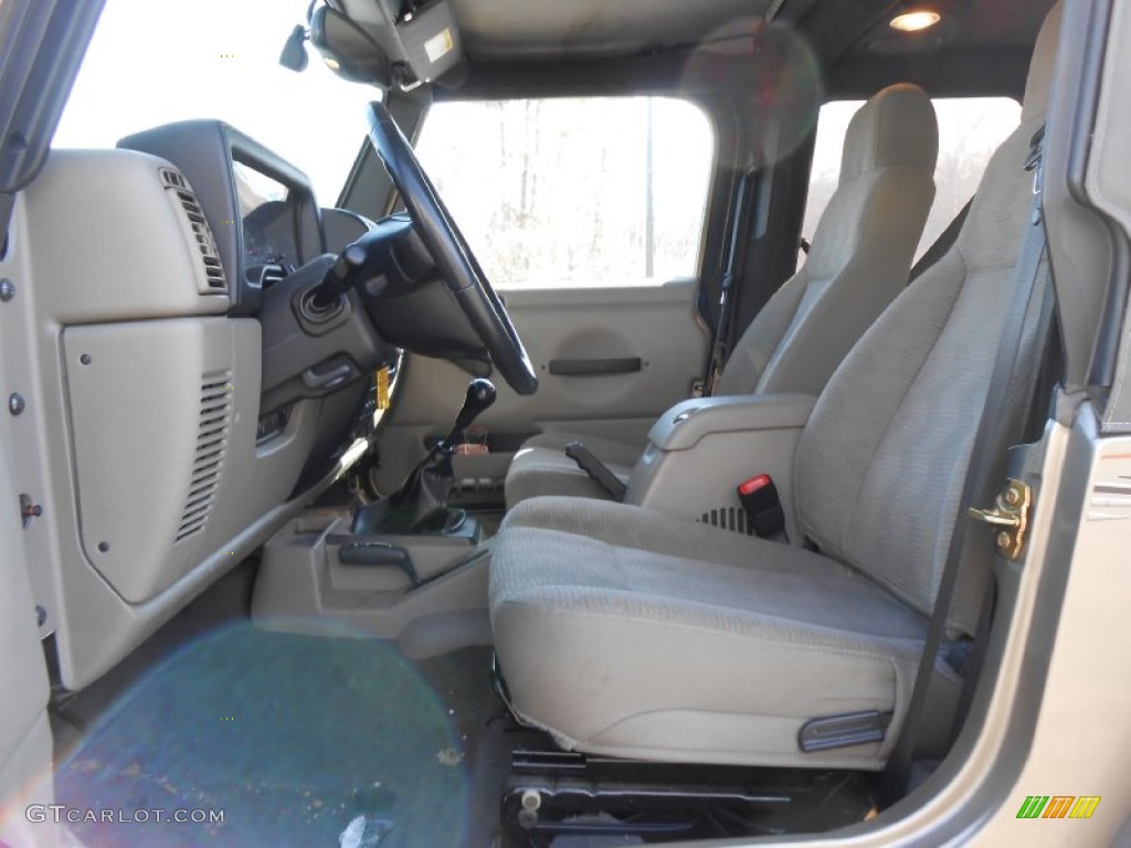 2005 Jeep Wrangler Sport 4x4 Front Seat Photo #78650164