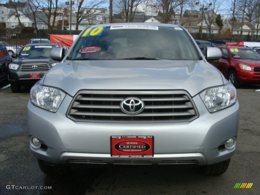 2010 Highlander SE 4WD - Classic Silver Metallic / Black photo #2