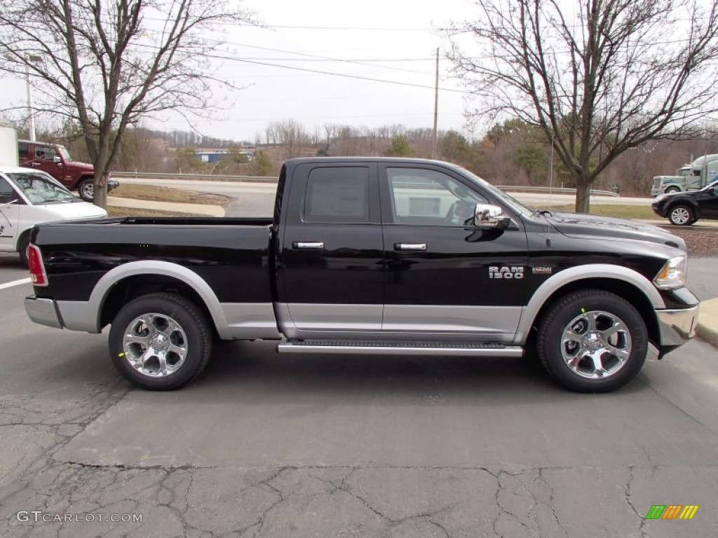 Black 2013 Ram 1500 Laramie Quad Cab 4x4 Exterior Photo #78650807