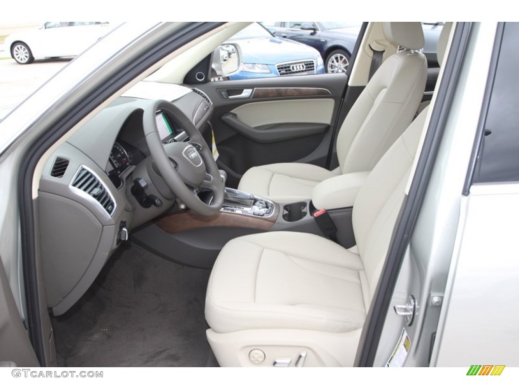 Pistachio Beige Interior 2013 Audi Q5 3.0 TFSI quattro Photo #78650971