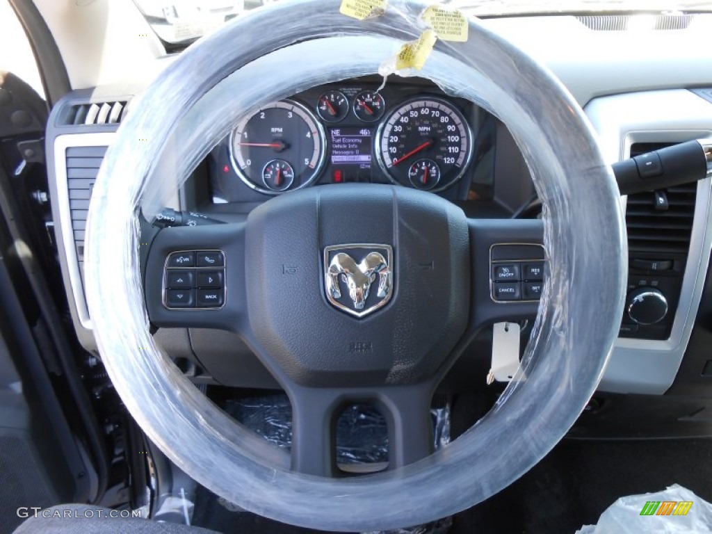 2012 Ram 3500 HD Big Horn Crew Cab 4x4 Dually - Black / Dark Slate/Medium Graystone photo #24