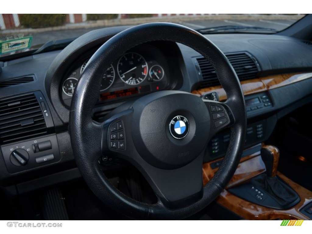 2006 BMW X5 4.4i Truffle Brown Dakota Leather Steering Wheel Photo #78651004